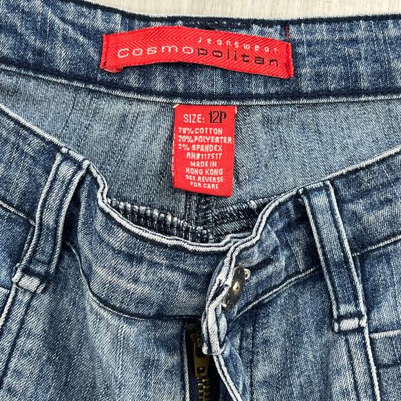 Vintage Cosmopolitan Jeanswear Embroidered Sequin Y2K Denim Bootcut Flare Jeans - Picture 4 of 11